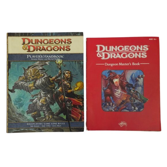 Dungeons & Dragons Other - Dungeons And Dragons Players 4th Edition Handbook Dungeon Masters 2011 Book Lot